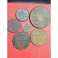 Монеты РИ,6 штук,с рубля