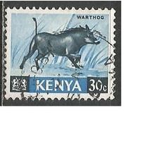 Кения. Бородавочник. 1966г. Mi#24.