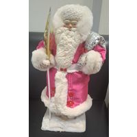 Дед Мороз. СССР. Вата, пена, керамическое лицо. 43 см