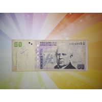 Аргентина 50 песо 2002г