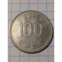 100 вон Южная Корея 2014 год