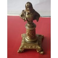 Статуэтка бронза.золочение.19век.Русский стиль."Героиня войны 1812 года"