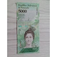 Венесуэла 5000 UNC c рубля