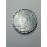 Индия 5 рупий 2008 года . Хайдарабад  .
