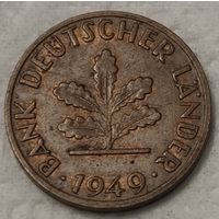 Германия 1 пфенниг, 1949"F" - Штутгарт (14-10-15)