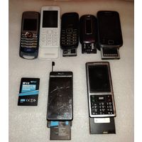 Мобильные телефоны, на радиодетали, в разбор *сверху на 1 сим