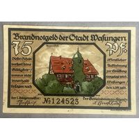 Нодгельд 75 пфеннигов 1921 год. Вазунген. Веймарская республика