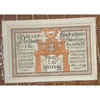 Нодгельд 75 пфеннигов 1922 год. Ольденбург. Веймарская республика