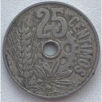 Испания 25 сентимо 1934 г.