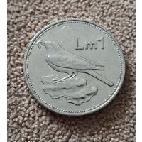 Мальта 1 лира, 1986