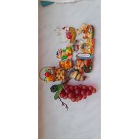 Магниты на холодильник. 9 штук. С 10 рублей.