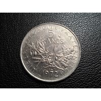 Франция 5 франков 1972