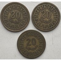 Тунис 20 миллимов 1960 г. Цена за 1 шт.