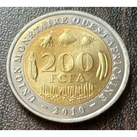 Западная Африка (ВСЕАО) 200 франков, 2010   ( 1-12-6 )