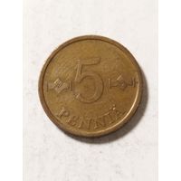 Финляндия 5 пенни 1972