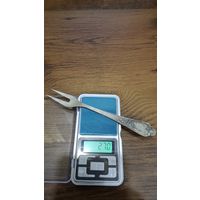 Вилка  лимонная 875 серебро