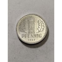 ГДР 1 пфенинг 1987 А