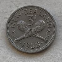 Новая Зеландия 3 пенса 1958 Елизавета II