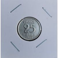 204. 25 эре 1954 г. Серебро. С рубля
