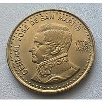 Аргентина 100 Песо, 1978  200 лет со дня рождения Хосе де Сан-Мартина  5-7-7