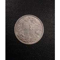 1/2 франка 1962. Швейцария.