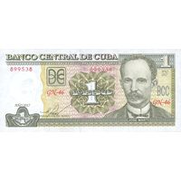 Куба 1 песо образца 2017 года UNC p128 серия GN25
