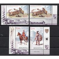 Молдова 2012. Средневековые воины. Оружие. Конь 4 марки (454)