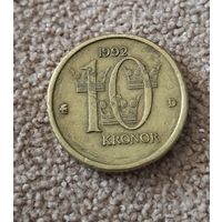 Швеция 10 крон, 1992