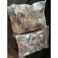 Часы запчасти,2 пакета хлама с рубля