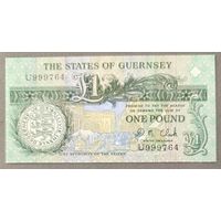 1 фунт 1991 года - Гернси - UNC