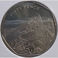 Гибралтар 50 пенсов 2020 г. Смотровая площадка Skywalk. В холдере