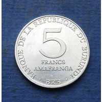 Бурунди 5 франков 1980