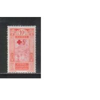 Гвинея-1915,(Мих.80)  * , Французские колонии, Стандарт, Надп. , Красный Крест(одиночка)(1)