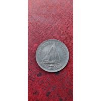 Багамы 25 цент 1991
