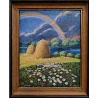 Картина Снежков А. "Гроза прошла", х.м. 48х38см. 2004г.