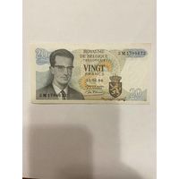 Бельгия 20 франков образца 1964 года -2301