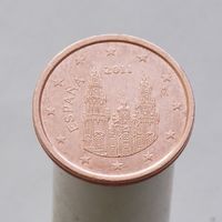 Испания 2 евроцента 2011 (2-ый тип)