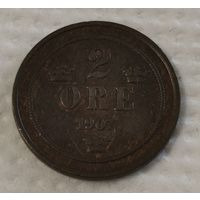 Швеция 2 эре, 1907 (14-18-31)
