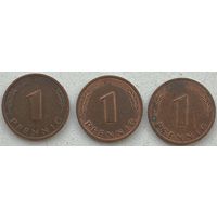 Германия 1 пфенниг 1984 г. J. Цена за 1 шт.