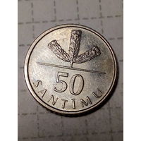 50 сантимов Латвия 2009 год
