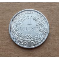 Германия (империя), 1 марка 1914 г., серебро 0.900, мон. двор Берлин (А)