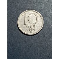 Швеция 10 эре 1950 года .