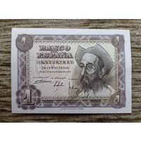 Werty71 Испания 1 песета 1951 UNC банкнота
