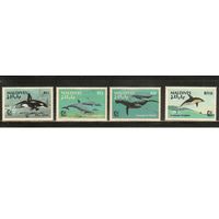 Мальдивы-1995(Мих.2351-2354) , **  , Морская  Фауна , Киты, Дельфины