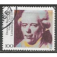 ФРГ. 250 лет со дня рождения Г.Лихтенберга. Физик. 1992г. Mi#1616.