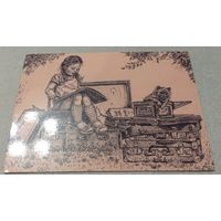 Посткроссинг. Открытка. Тираж 500 экз. Прошла почту. Марка и чёткий штемпель Новополоцка.