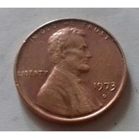 1 цент, США 1973 D
