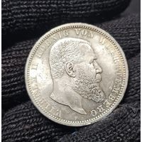 5 марок 1908 . Штемпельный блеск.Вюртемберг.