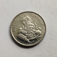 Доминикана 10 сентаво 1989 г.  (2)