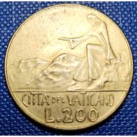 Ватикан 200 лир 1978 г.